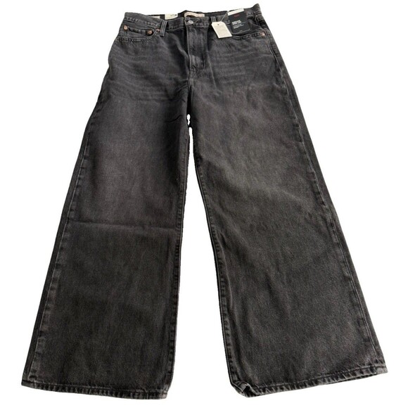 Levi's Denim - Levi's Premium Ribcage Wide Leg Women's Jeans 32 X 30 Black Big “E” New NWT